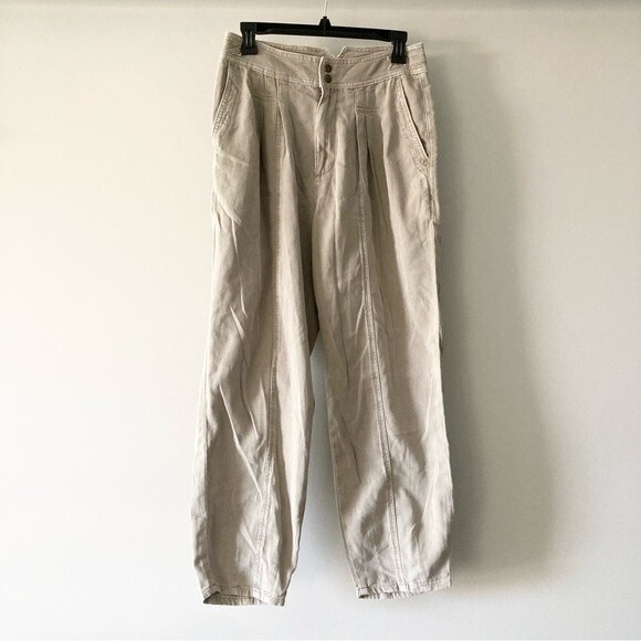 Anthropologie Seamed‎ Pleated Relaxed Jeans 2 - Picture 1 of 6